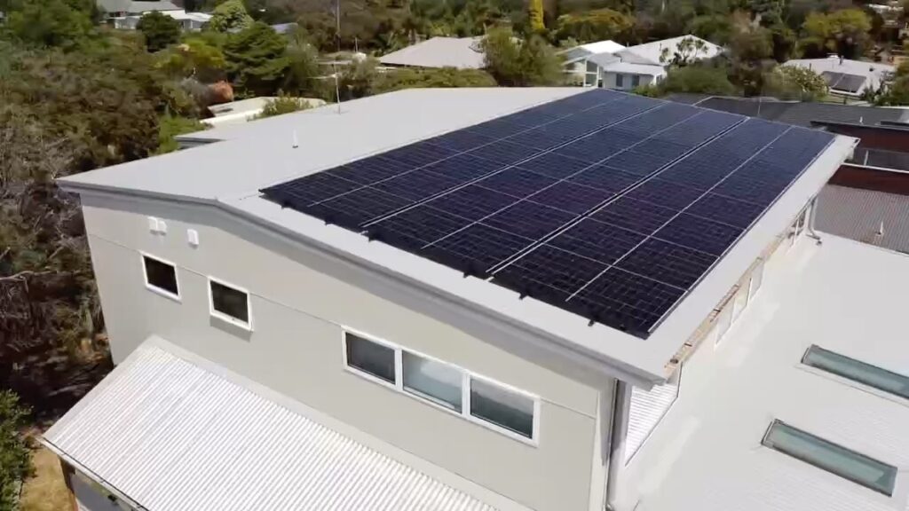 Commercial solar panel installation on the Mornington Peninsula